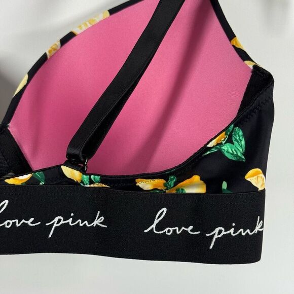 PINK Victoria's Secret wear everywhere push up Bra Black with Lemons Size 36C N - Picture 9 of 9